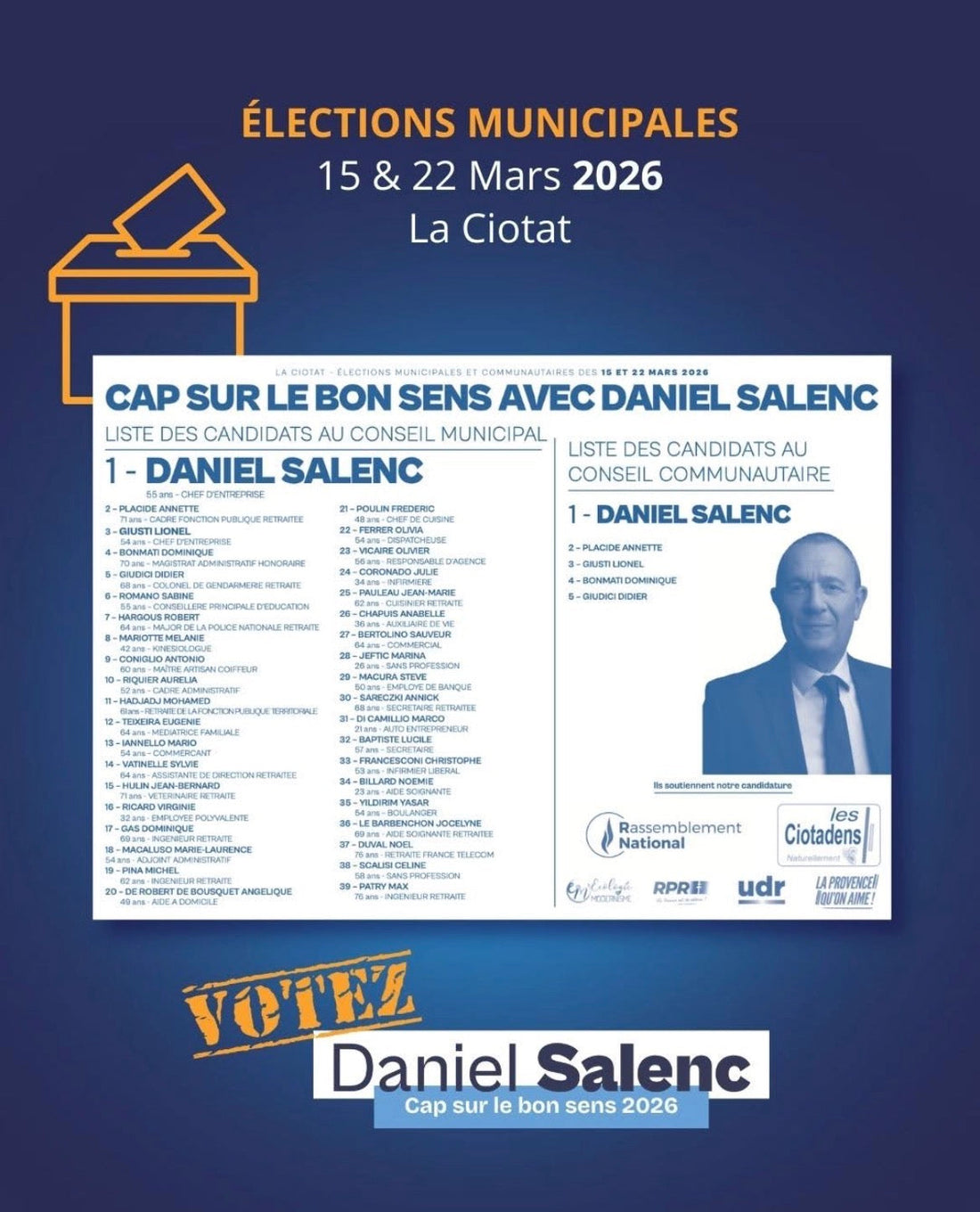 Dimanche 15 mars 2026 tous aux urnes !